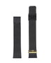 Watxandco Correa para Mujer de Acero Negro 38mm