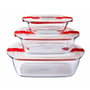 Pyrex® Cook&Heat Recipiente Hermético Rectangular de Vidrio 2,5 L