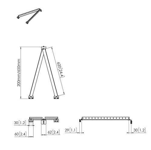 Vogel's PFA9141 Soporte de Pared Deslizante Básico Gama Profesional