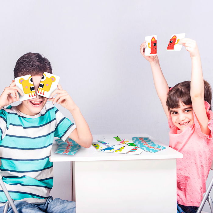 LÚDILO Juego de Mesa Medio Monstruo 803286 Descubrir y Escuchar para Niños +4 Años