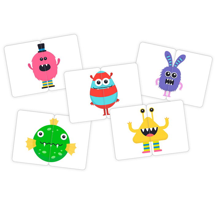 LÚDILO Juego de Mesa Medio Monstruo 803286 Descubrir y Escuchar para Niños +4 Años