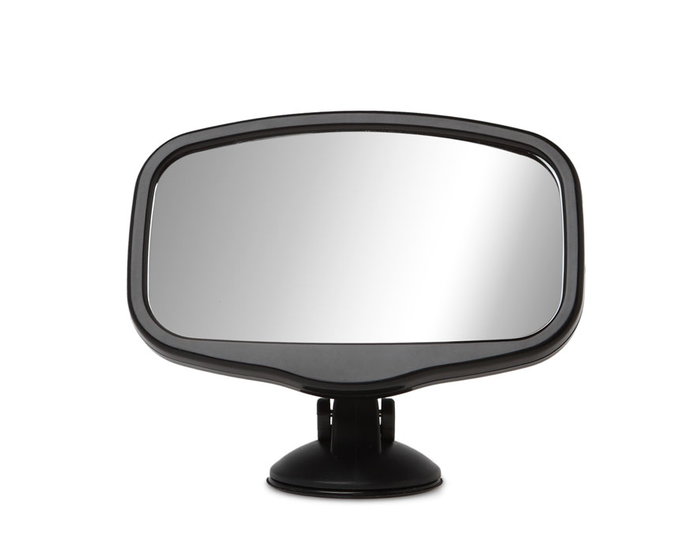 KioKids Espejo Retrovisor Coche Bebé Asiento Trasero Luna Delantera Alta Visibilidad Negro