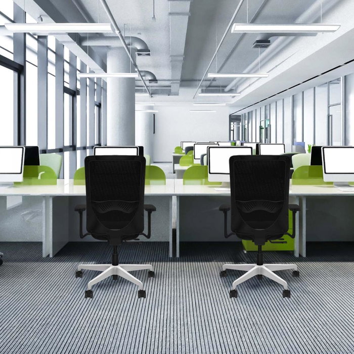PIQUERAS Y CRESPO Silla de oficina Zulema Blanco y Gris PIQUERAS Y CRESPO Silla de oficina Zulema Blanco y Gris