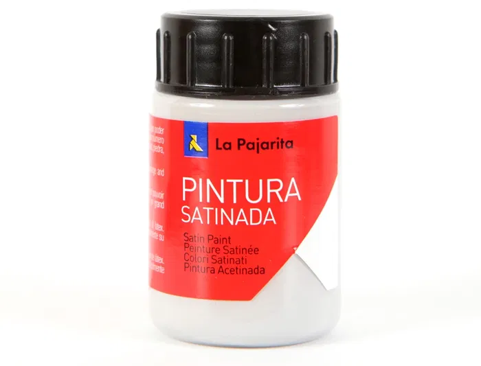 La Pajarita Pintura Latex Gris Plata Satinado 35 ml