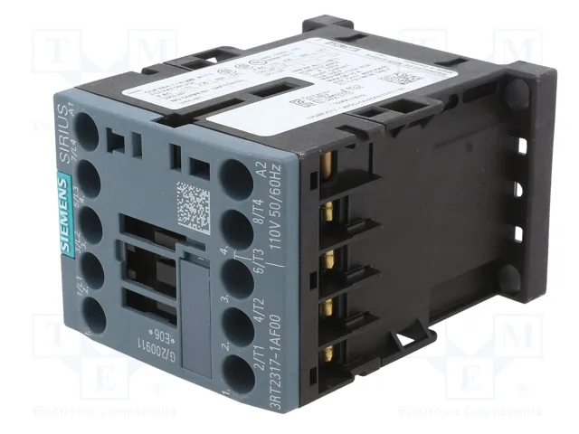 SIEMENS 3RT2317-1AF00 Contactor 4-polar 12A 110V AC