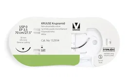 Kruuse Sutura Krupamid 0 Blanco 70 cm 30 mm 3-8 Rc 12 Unidades