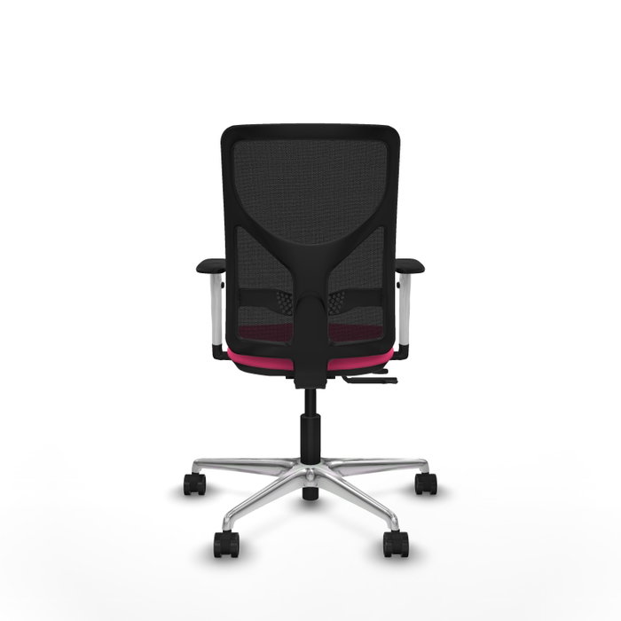 PIQUERAS Y CRESPO Silla de oficina Motilla Rosa y Negro con mecanismo Sincro/Traslack