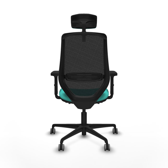 PIQUERAS Y CRESPO Silla de oficina Mardos con mecanismo Sincro/Traslack, Turquesa y Negro