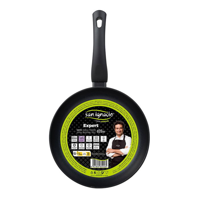 San Ignacio Sartén de aluminio forjado inducción negro Expert Ø20 cm San Ignacio Sartén de aluminio forjado inducción negro Expert Ø20 cm