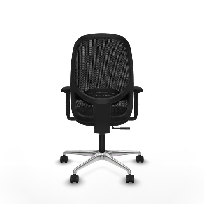 PIQUERAS Y CRESPO Silla de oficina Cilanco con mecanismo Sincro, Gris oscuro y Negro