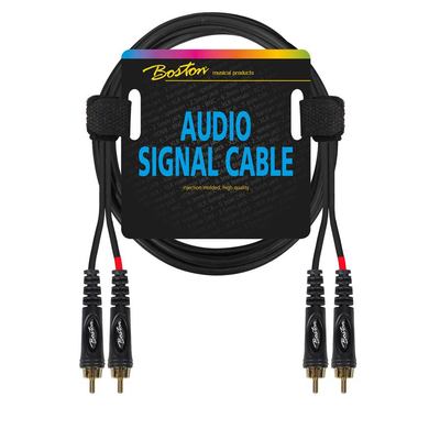 Cable Señal Boston 2X Rca 1.5 m Cable Señal Boston 2X Rca 1.5 m