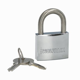 WOLFPACK LINEA PROFESIONAL Candado Inoxidable Arco Normal 50mm