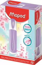 Marcador Fluor Maped Fluo Peps Classic Pastel Violeta (Set de 12)