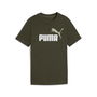 Camiseta de Manga Corta Infantil Puma Essentials 2 Color No.1 Log Oliva M