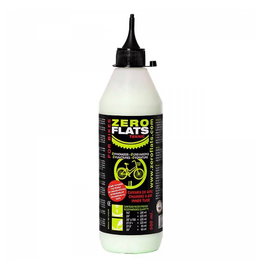 Zero Flats Sellador Antipinchazos 500 ml con Nano-cápsulas de Látex para Bicicletas de Carretera, Paseo y Urbanas