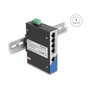 DeLOCK 80162 Switch Gigabit Ethernet de 5 puertos para carril DIN