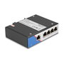 DeLOCK 80162 Switch Gigabit Ethernet de 5 puertos para carril DIN