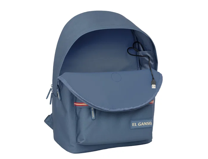 Safta Mochila Doble El Ganso Basics Azul para Portátil 15,6'' con USB Safta Mochila Doble El Ganso Basics Azul para Portátil 15,6'' con USB