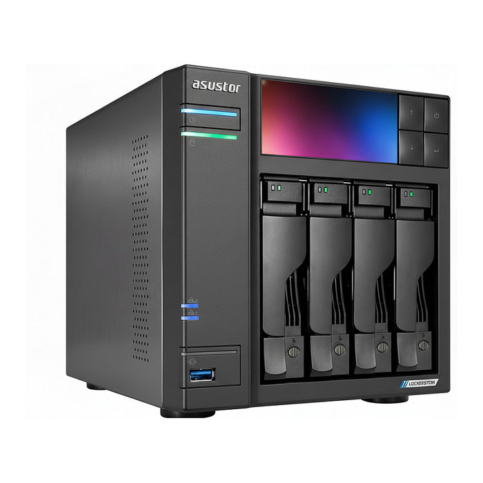 Asustor Lockerstor 4 Gen2 AS6704T V2 NAS de 4 bahías con 4 GB de RAM Asustor Lockerstor 4 Gen2 AS6704T V2 NAS de 4 bahías con 4 GB de RAM