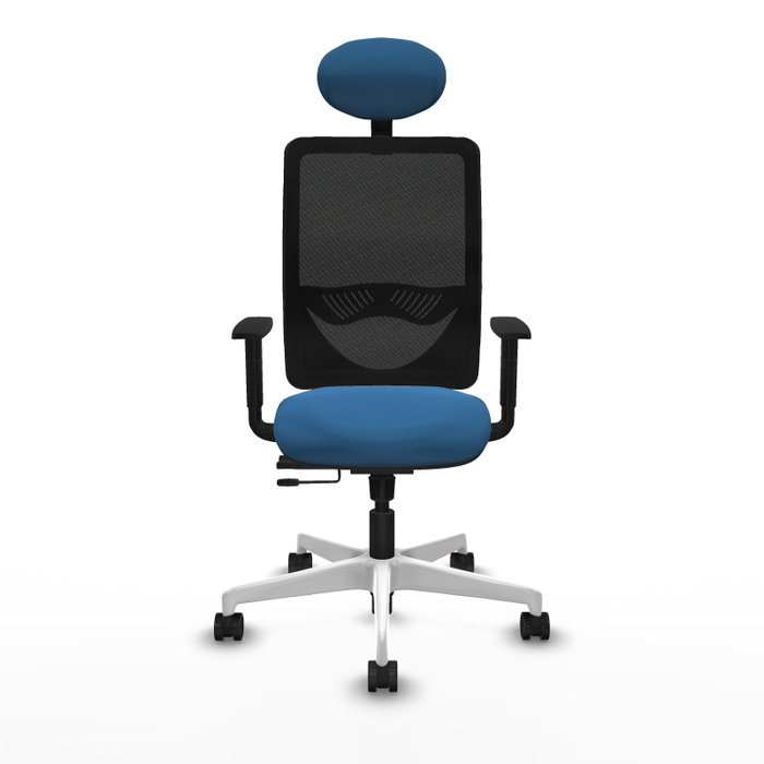 PIQUERAS Y CRESPO Silla de oficina Zulema con mecanismo Sincro/Traslack, Azul claro y Negro PIQUERAS Y CRESPO Silla de oficina Zulema con mecanismo Sincro/Traslack, Azul claro y Negro