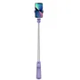 Celly CLICKSFSTICKVL Palo Selfie con Trípode y Mando Bluetooth, Telescópico (71 cm), Color Violeta para Smartphone