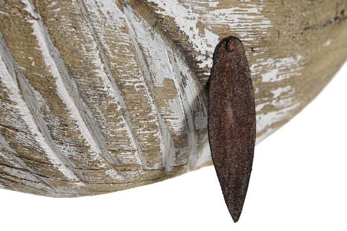 DKD Home Decor Figura Ballena Natural Paulownia 15 x 20.5 x 38.5 cm