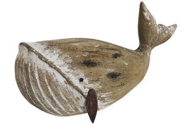 DKD Home Decor Figura Ballena Natural Paulownia 15 x 20.5 x 38.5 cm