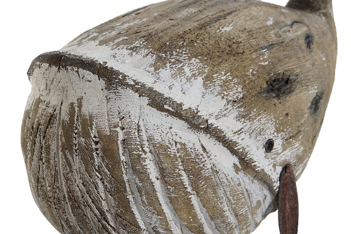 DKD Home Decor Figura Ballena Natural Paulownia 15 x 20.5 x 38.5 cm