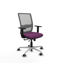PIQUERAS Y CRESPO Silla de oficina Haches Morado y Gris