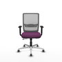 PIQUERAS Y CRESPO Silla de oficina Haches Morado y Gris
