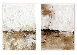 DKD Home Decor Cuadro Lienzo Abstracto Surtido de 2 Unidades