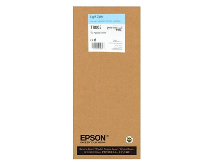 Epson Cartucho de tinta UltraChrome PRO Cian claro T800500 700ml Epson Cartucho de tinta UltraChrome PRO Cian claro T800500 700ml