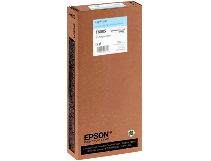 Epson Cartucho de tinta UltraChrome PRO Cian claro T800500 700ml Epson Cartucho de tinta UltraChrome PRO Cian claro T800500 700ml