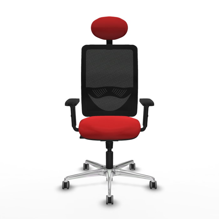 PIQUERAS Y CRESPO Silla de oficina Zulema con mecanismo Sincro, Rojo y Negro PIQUERAS Y CRESPO Silla de oficina Zulema con mecanismo Sincro, Rojo y Negro