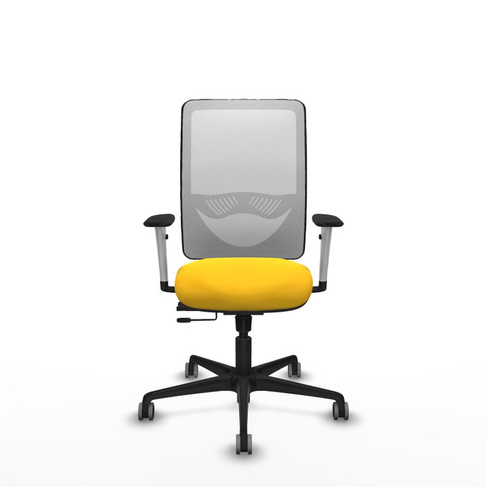 PIQUERAS Y CRESPO Silla de oficina Zulema con mecanismo Sincro/Traslack Amarillo y Blanco PIQUERAS Y CRESPO Silla de oficina Zulema con mecanismo Sincro/Traslack Amarillo y Blanco
