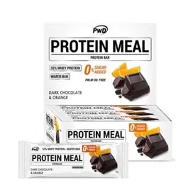 PWD NUTRITION Protein Meal Barritas Chocolate Negro-Naranja 12U