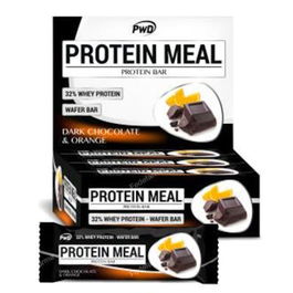 PWD NUTRITION Protein Meal Barritas Chocolate Negro-Naranja 12U
