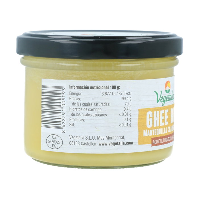 Vegetalia Ghee Mantequilla Clarificada Bio 220 ml