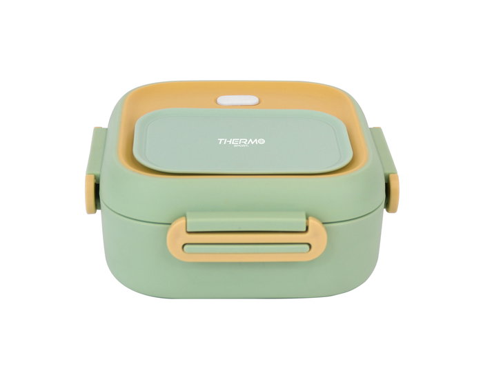 Thermosport Fiambrera Plástico-Acero Cuadrada 750 ml 17.5 cm x 17.3 cm x 8.4 cm (6 Unidades)