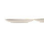 DKD Home Decor Surtido de 4 Platos de Gres Limón Relieve, 20,5 cm