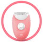 Braun Silk-épil 3 SES 3-176 Depiladora Eléctrica, 20 Pinzas, Afeitado, Masaje, Rosa y Blanco