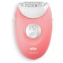 Braun Silk-épil 3 SES 3-176 Depiladora Eléctrica, 20 Pinzas, Afeitado, Masaje, Rosa y Blanco