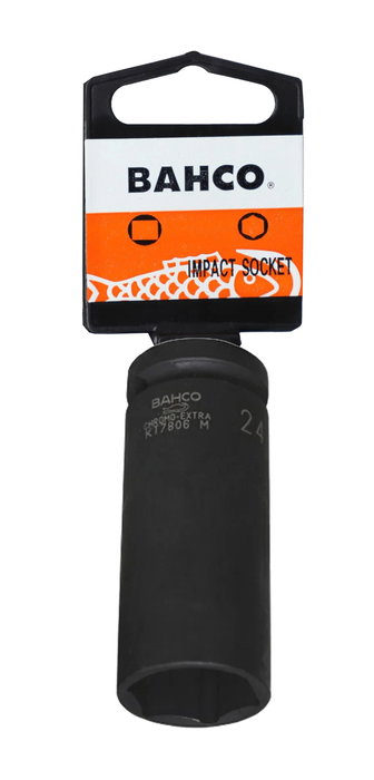 Bahco Llave de Vaso de Impacto Hexagonal Larga 1/2 24mm Bahco Llave de Vaso de Impacto Hexagonal Larga 1/2 24mm