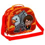 Harry Potter Bolsa Portamerienda 3D Buckbeak Naranja Isotérmica Infantil con Asa Bandolera y Cierre Cremallera 5L 26x20x10cm