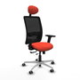 PIQUERAS Y CRESPO Silla de Oficina Zulema con Mecanismo Sincro/Traslack Naranja y Negro