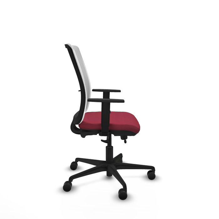 PIQUERAS Y CRESPO Silla de oficina Haches Granate y Blanco