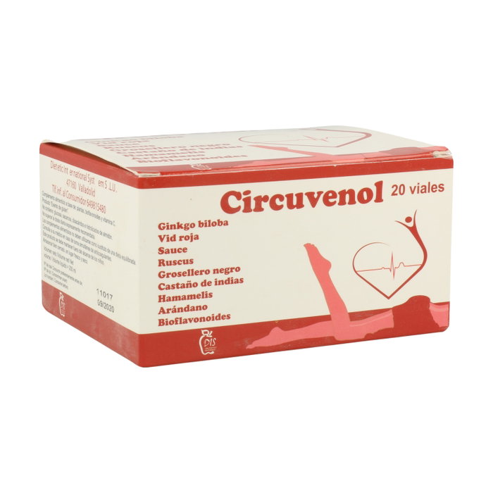 Dis Circuvenol Complemento Alimenticio 20 ampollas 10ml para la Circulación Dis Circuvenol Complemento Alimenticio 20 ampollas 10ml para la Circulación