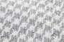 DKD Home Decor Plaid de Algodón Pata de Gallo Gris y Blanco con Flecos