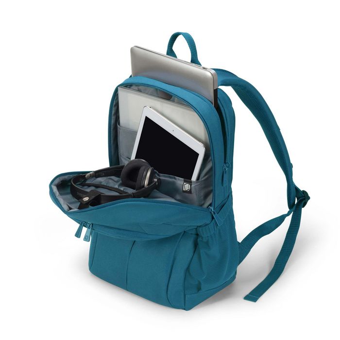 Dicota Mochila SCALE Laptop 13-15.6 Pulgadas, Compartimento con Cerradura, Hecha con 13 Botellas PET Recicladas, Color Azul