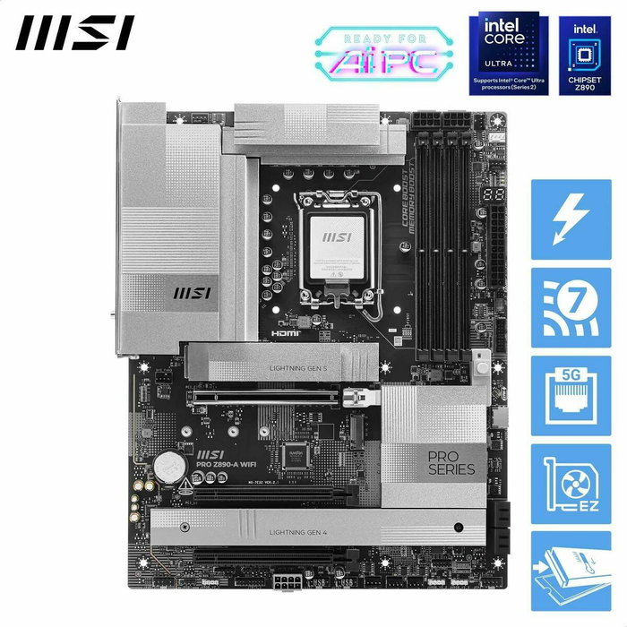 MSI PRO Z890-A WIFI ATX DDR5 MSI PRO Z890-A WIFI ATX DDR5